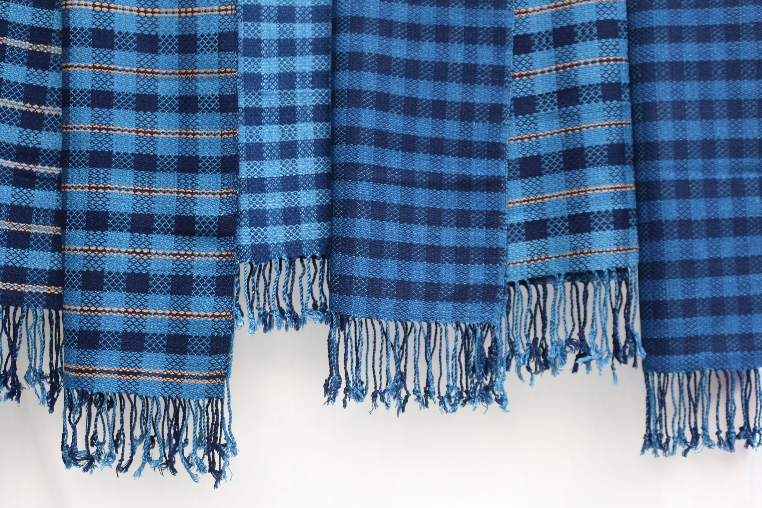 Shine Cotton Scarf - Indigo - Woqmark